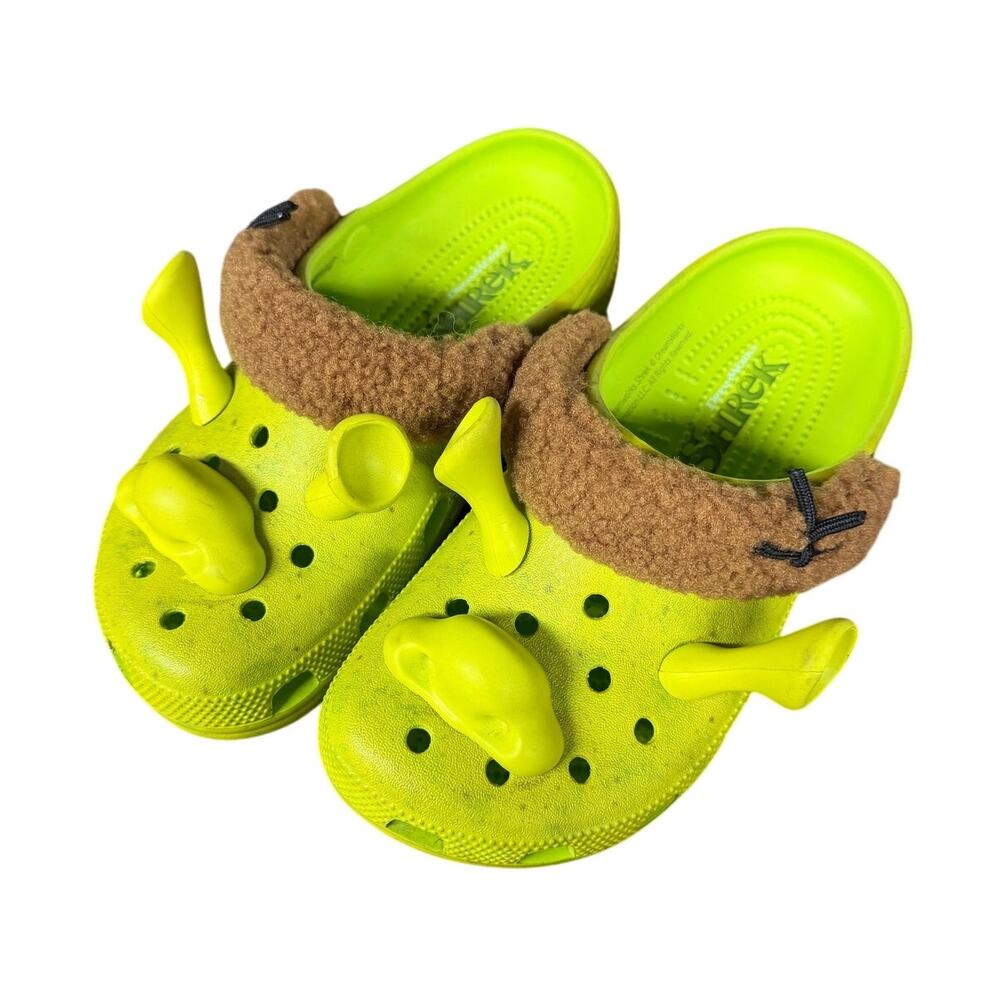 CROCS x SHREK Classic Clog DreamWorks Lime Punch SZ MEN'S 6 / WOMEN'S 8 EUC